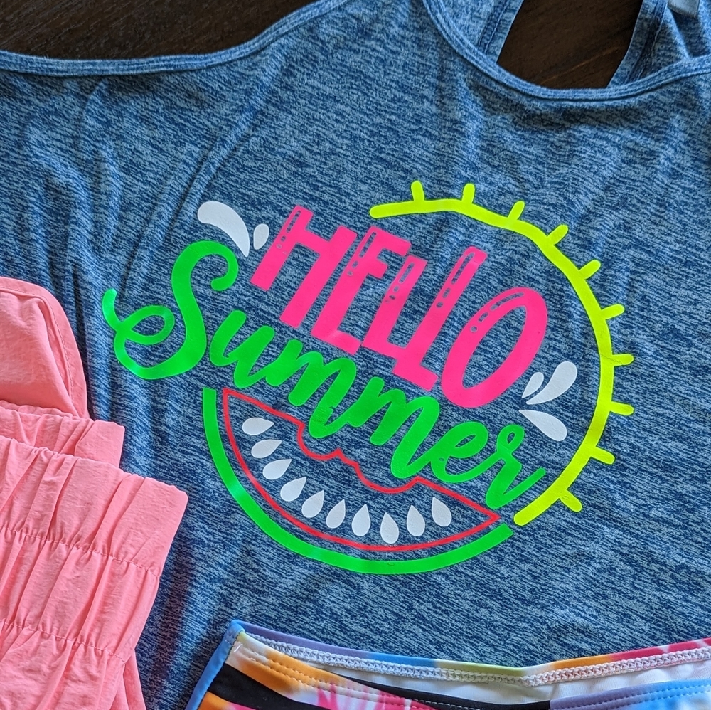 Custom Hello Summer tank